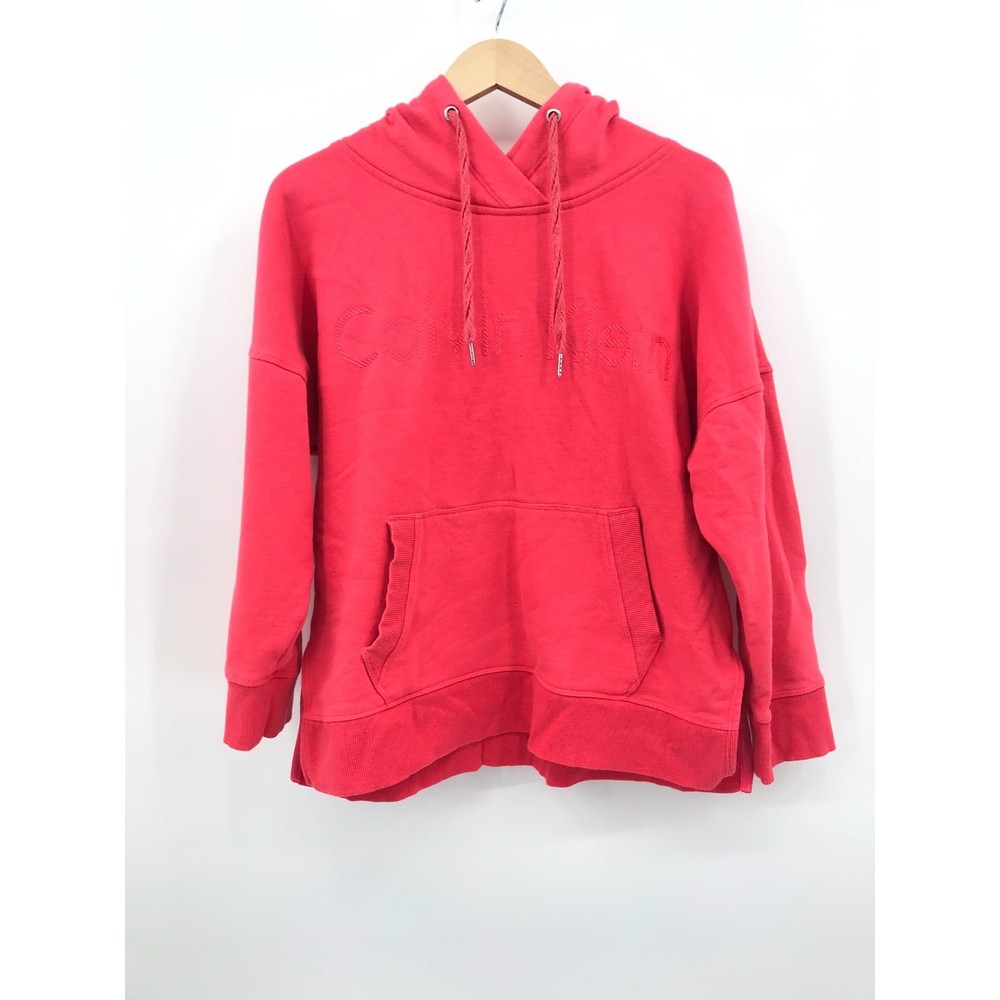 Calvin Klein women's pink hooded sweatshirt size Large
